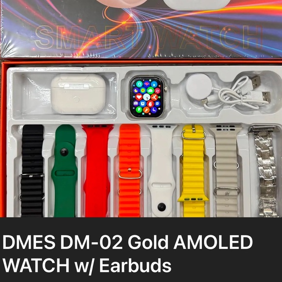 DMES DM-02 Smartwatch set with accessories. Brand new in box! Android compatible - Picture 6 of 9